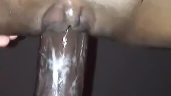 Black Beauty Gets A Creampie From A Big Cock