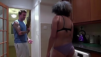 A British Man Engages In Sexual Activity With A Curly-Haired African Woman Who Possesses A Natural Physique And Attractive Features.