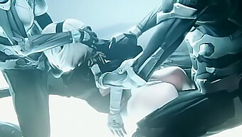 ดู 2b มีส่วนร่วมใน Threesome แบบฮาร์ดคอร์ในวิดีโอโป๊ Nier Automata นี้