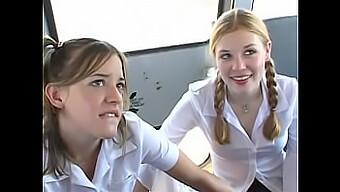 Cute Teens Give Oral And Have Sex On School Bus In Hd