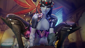 Remaja Menunggang Zakar Dengan 3d Mercy Dan Dva Dalam Kompilasi Hentai Tanpa Sensor