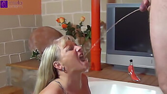 Milf Gets Fucked In Her Mouth And Drinks Raw Male Piss