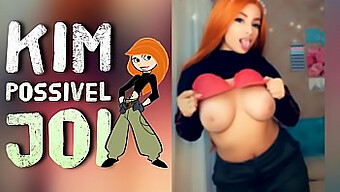 Kim Possible Cosplay Girl'S Hard Boob Jerk Off Session - วิดีโอ Hd