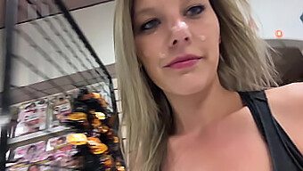 Steamy Public Blowjob And Cum Walk With The Seductive Ryker Wife