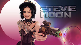 Tipul Excitat Cu Pula Mare Face Sex Cu Stevie Moon În Costum De Steampunk