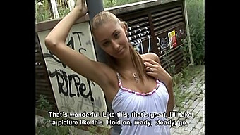 Pov Public Amateur: Kitty Jane On The Czech Streets