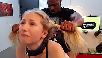 Interraciale Spanking Met Scarlett En Grote Zwarte Lul