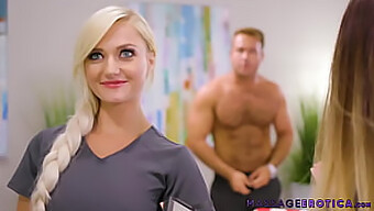 Oil Up The Good Time With Morgan Rain'S Massage And Blowjob