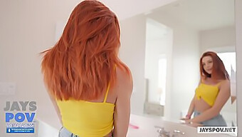 Lacy Lennon'S Busty Redhead Beauty And Face-Fucking Skills In Pov Video