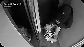 Esposa Faz Boquete Para O Carteiro Enquanto O Marido Assiste Da Porta Ao Lado