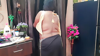 Short-Haired Asian Housewife Flaunts Her Lingerie And Panties In Part 25