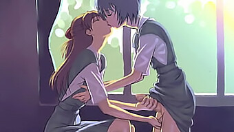 Gadis Anime Yang Comel Dan Seksi Dalam Adegan Ciuman Telinga Yang Sensual