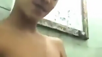 Indonesian Girlfriend Experiences Intense Orgasm In Bathroom