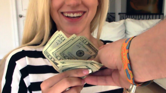 Teen Pov: Busty Blonde Gets Paid To Fuck Stranger